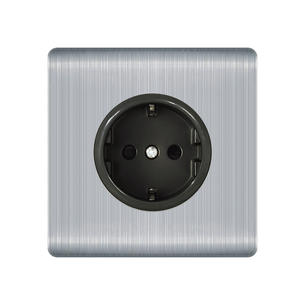 Stainless steel Socket Q1-German socket-Silver
